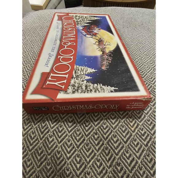 Chistmasopoly Monopoly Board Game- Late For The Sky- Incomplete, See Pictures - Picture 2 of 16